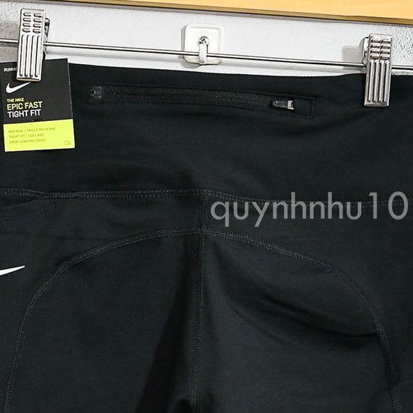 Nike Fast Women's Mid-Rise Crop Running Leggings - Picture 6 of 6